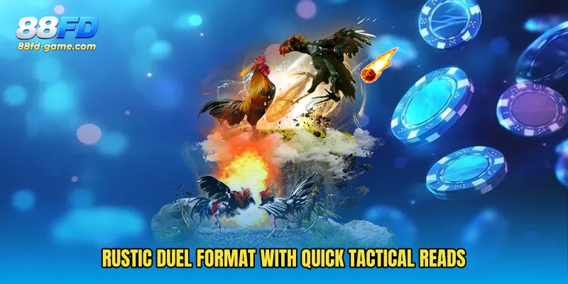 Rustic duel format with quick tactical reads
