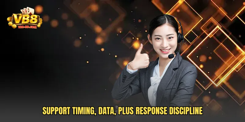 Support timing, data, plus response discipline