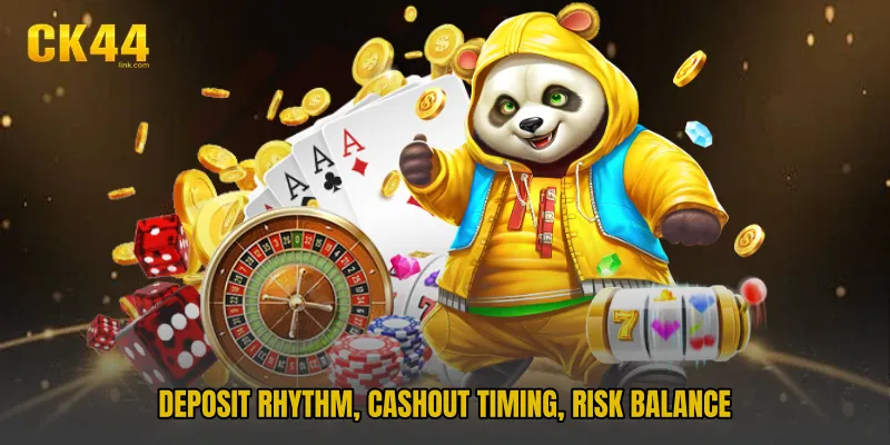 Deposit rhythm, cashout timing, risk balance