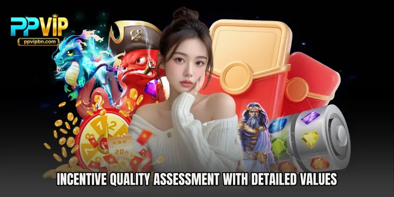 Incentive quality assessment with detailed values